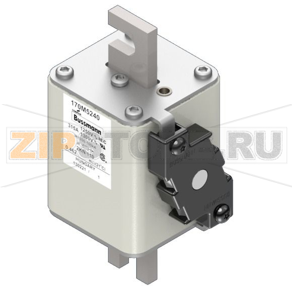 Предохранитель, 315 A, AC 1250 В, 100 кА, size 2, 61x77x138 мм, aR, DIN, IEC Eaton FUSE 315A 12 