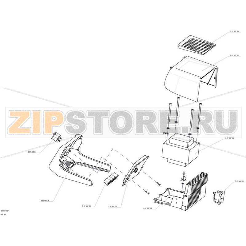 Станция паяльная 150 Вт, цифровая, от 50 до 550°C Weller WT 1H 