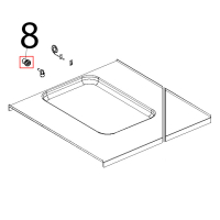 Passaparete Ø: 8 Unox XL 195