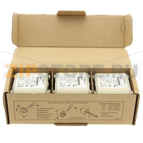 Предохранитель, 700 A, AC 690 В, size 1, 53x69x51 мм, aR, IEC UL, M8 Eaton FUSE 700A 690V 1BN/50 AR UC 