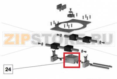 Carrello Eccentrico Sigma SPM 30  Carrello Eccentrico SPM 30Запчасть на сборочном чертеже под номером: 24Название запчасти Sigma на итальянском языке: Carrello Eccentrico SPM 30