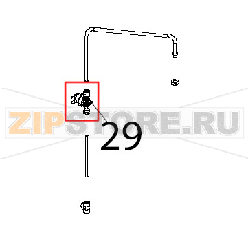 Elettrovalvola H20, 1 via rid. Unox XBC 604P Elettrovalvola H20, 1 via rid. Unox XBC 604PЗапчасть на деталировке под номером: 29