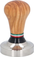 TAMPER FLAG OLIVE ø 58 mm