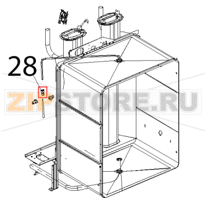 Riduzione J.G. DA D=10, A D=8 Unox XBC 815G Riduzione J.G. DA D=10, A D=8 Unox XBC 815GЗапчасть на деталировке под номером: 28
