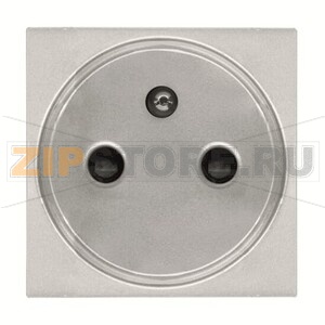 Розетка 16 А, 250 В, серебристая ABB 2CLA228700N1301 