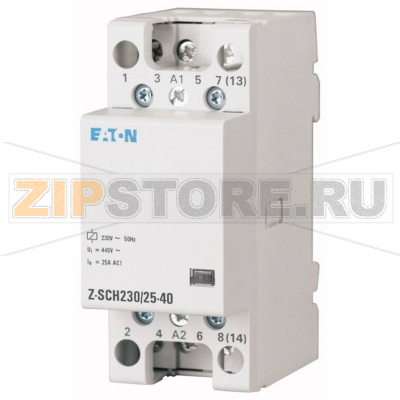 Реле установочное, 230 В, 40 А: 1 шт Eaton Z-SCH230/40-40 