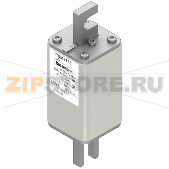 Предохранитель, 50 A, AC 1250 В, 100 кА, size 1, 45x45x138 мм, aR, DIN, IEC Eaton FUSE 50A 1250 