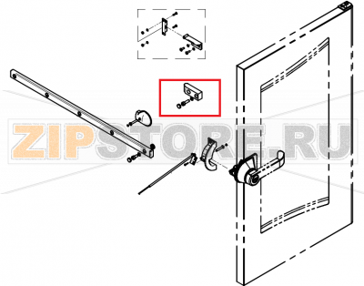 Guide strip for disappearing door P3 with fixing accessories CONVOTHERM OES 10.10   Guide strip for disappearing door P3 with fixing accessories CONVOTHERM OES 10.10Запчасть на сборочном чертеже под номером: B021Название запчасти на английском&nbsp;языке:&nbsp;Guide strip for disappearing door P3 with fixing accessories CONVOTHERM OES 10.10