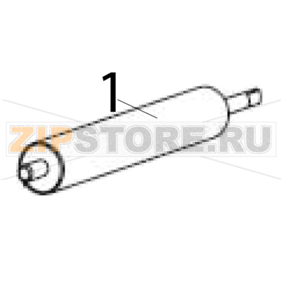 Roller platen Zebra S600 Roller platen Zebra S600Запчасть на деталировке под номером: 1