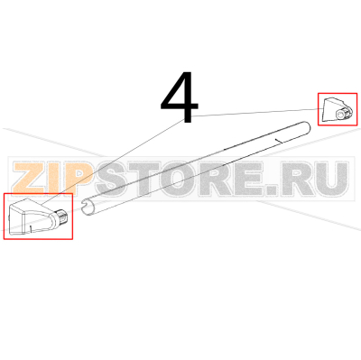 Terminale maniglia l.miss/l.micro/chefto Unox XFT 110 Terminale maniglia l.miss/l.micro/chefto Unox XFT 110Запчасть на деталировке под номером: 4