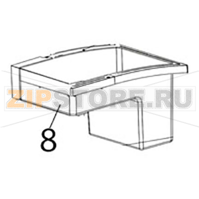 Middle frame Hurakan HKN-IMF15 Middle frame Hurakan HKN-IMF15Запчасть на деталировке под номером: 8