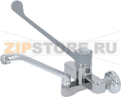НАСТЕННЫЙ СМЕСИТЕЛЬ С ДВУМЯ ОТВЕРСТИЯМИ И ОДНИМ РЫЧАГОМ 