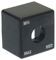 TASTO FORATO NERO 23,5x23,5 mm