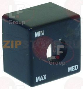 TASTO FORATO NERO 23,5x23,5 mm 
