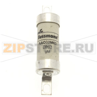 Предохранитель, 32 A, AC 500 В, 80 кА, BS88/A2, 22x85 мм, gM, BS Eaton 32M63 500V AC BS88 FUSE