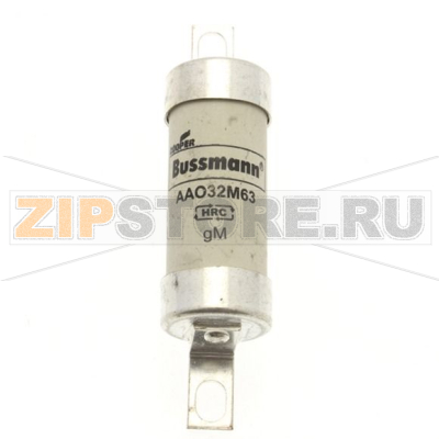 Предохранитель, 32 A, AC 500 В, 80 кА, BS88/A2, 22x85 мм, gM, BS Eaton 32M63 500V AC BS88 FUSE 