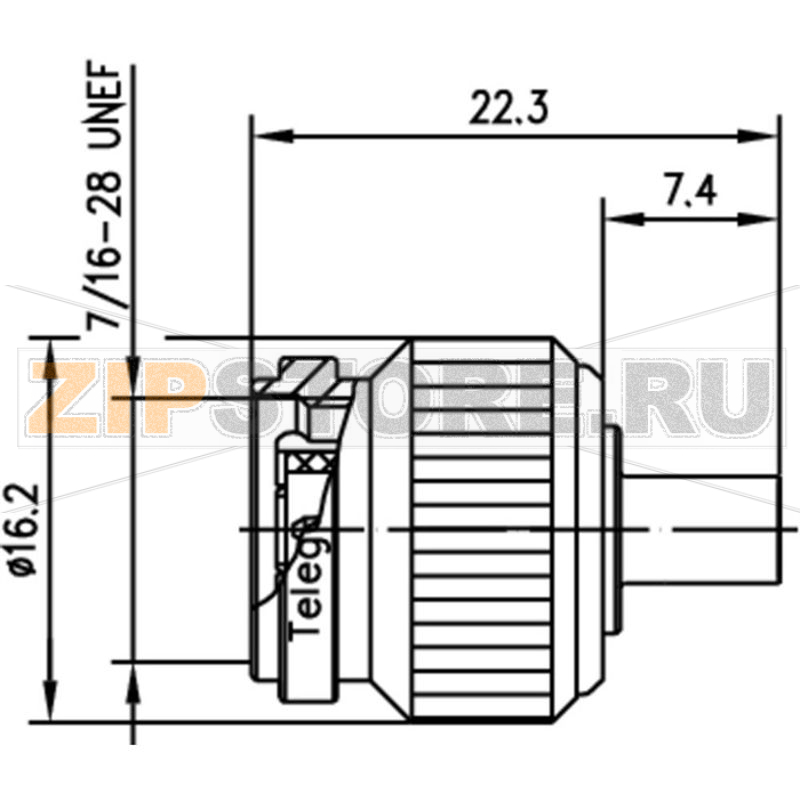 Разъем TNC, 50 Ом, 1 шт Telegärtner J01010A0021 