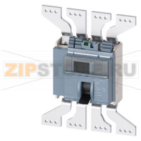 fixed-mounted molded case circuit breaker w. handle frame 1600; 4AUX and trip alarm switch S24; Icu "C" Icu=110kA @ 415V, 4-pole, right ETU660, LSIG, In=1000A display, meas., comm. function Ir=400...1000A Isd=0.6...10xIn, Ii=1.5...15xIn N conductor protec