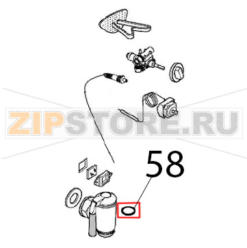 Кольцо уплотнительное Angelo Po 1A1PI2G Кольцо уплотнительное Angelo Po 1A1PI2GЗапчасть на деталировке под номером: 58