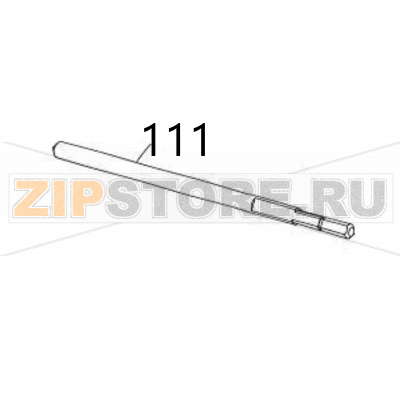 Shaft (slide) Sato DR308e Shaft (slide) Sato DR308eЗапчасть на деталировке под номером: 111Название запчасти на английском языке: Shaft (slide) Sato DR308e.