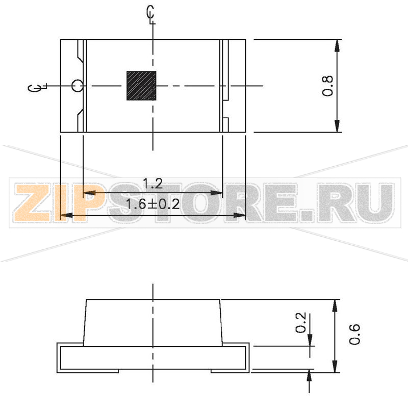 Светодиод, SMD, 0603, желтый, 39 мкд, 120°, 20 мА, 2 В Everlight Opto 