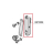 Door stop lever assembly Comenda AC2