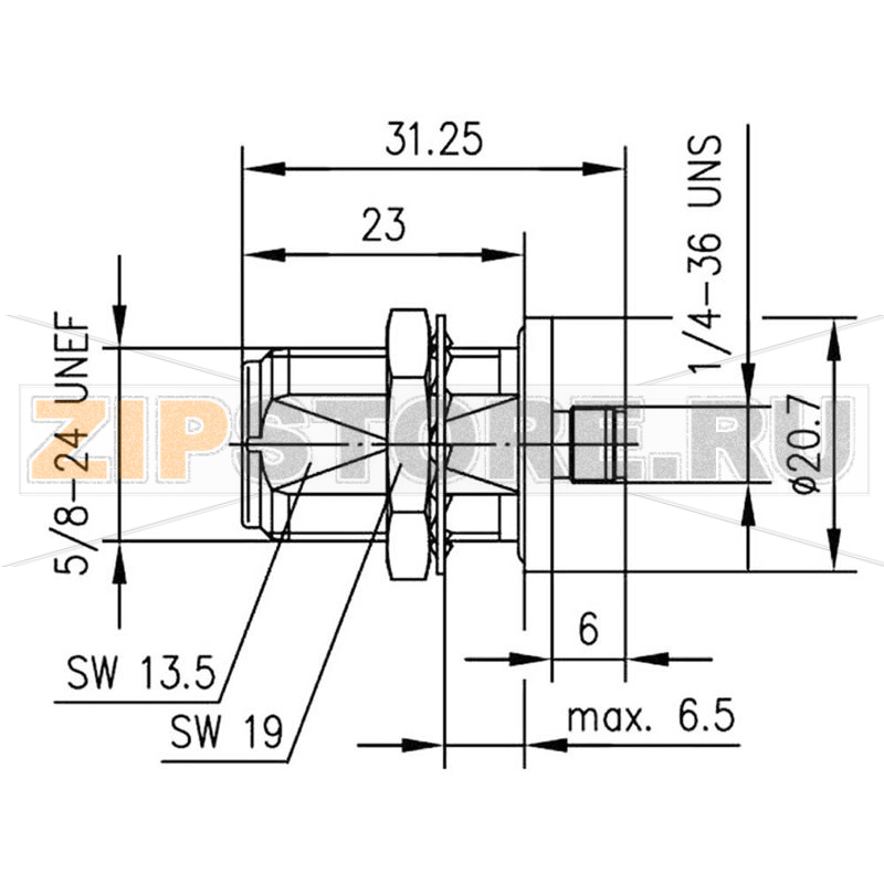 Разъем коаксиальный, гнездо N, гнездо SMA, 1 шт Telegärtner J01027A0022 