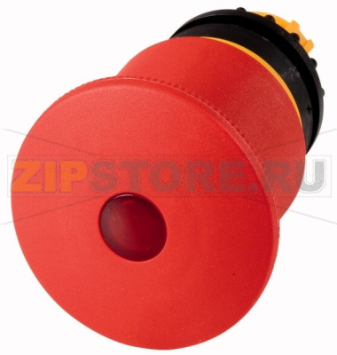 Кнопка аварийной остановки, D=45 мм с подсветкой, отмена вытягиванием Eaton M22-PVL45P 