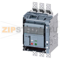 draw-out molded case circuit breaker with guide frame and PSS frame 1600; with RTC and 4AUX trip alarm switch S24; Icu "C" Icu=110kA @ 415V, 3-pole ETU320, LI, In=1250A rotary coding switch Ir=500...1250A Ii=1.5...15 x In N conductor protec. adjustable op