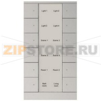 Элемент управления, 12-клавишный, SB/U12.0.1-83, серебристый алюминий ABB 2CKA006330A0080