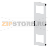 SIVACON, door, right, with cutout for filter fan, with ventilation openings H: 1800 mm, W: 500 mm, RAL 7035, Protection class 1 Siemens 8MF1850-2UT14-3BA2