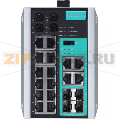 Коммутатор MOXA EDS-518E-4GTXSFP 