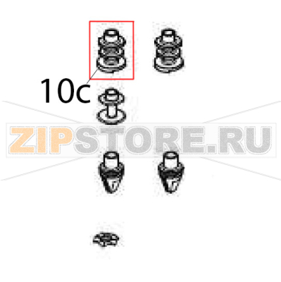 Stainless steel mixer &quot;turbo&quot; with 3 disks Vema FL 2005 Stainless steel mixer "turbo" with 3 disks Vema FL 2005Запчасть на деталировке под номером: 10c