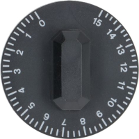 KNOB BLACK ø 44 mm 0-15&#039;