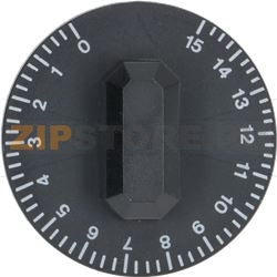 KNOB BLACK ø 44 mm 0-15&#039; 