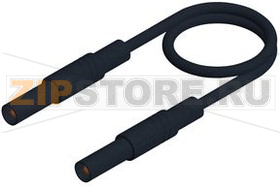 Провод тестовый 2 м, черный Hirschmann MLS GG 200/1 BLACK 