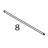 Shaft for top cover open lever TSC TTP-245С