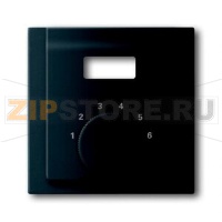 Накладка для терморегулятора, чёрный бархат ABB 2CKA001710A3916