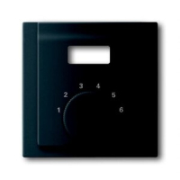 Накладка для терморегулятора, чёрный бархат ABB 2CKA001710A3916