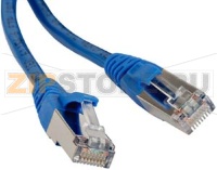 Hyperline PC-LPM-STP-RJ45-RJ45-C5e-2M-LSZH-BL Патч-корд F/UTP, экранированный, Cat.5e, LSZH, 2 м, синий