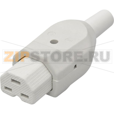 Вилка IEC C21, 16 А, белая, 1 шт Kalthoff 156106 