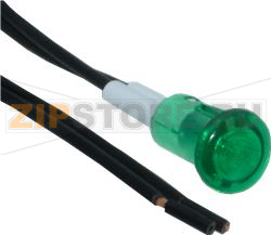 GREEN PILOT LIGHT 24V S-245 WITH CABLE 
