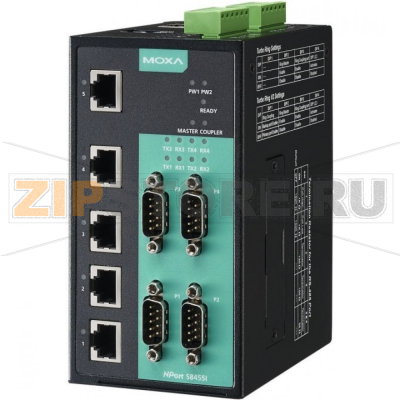 Преобразователь MOXA NPort S8455I-SS-SC-T 
