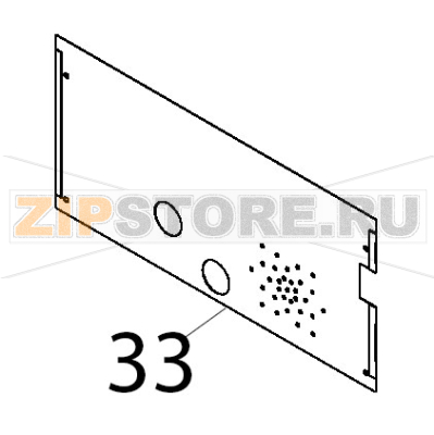 Pannello copertura posteriore Teikos TS601 Pannello copertura posteriore Teikos TS601Запчасть на деталировке под номером: 33