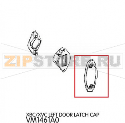 Left door latch cap Unox XVC 704 Left door latch cap Unox XVC 704Запчасть на деталировке под номером: 100Название запчасти на английском языке: Left door latch cap Unox XVC 704