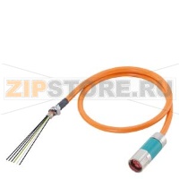 СИЛОВОЙ КАБЕЛЬ С РАЗЪЕМАМИ (1FT/1FK/1PH ДЛЯ SINAMICS) 4X10+2X1,5 C, ШТЕКЕР ГР.3, КОЛЬЦЕВОЙ КАБЕЛЬНЫЙ НАКОНЕЧНИК, UL/CSA DESINA, MOTION-CONNECT 500, DМАКС.=21,7 ММ, ДЛИНА (M) = Siemens 6FX5002-5DS14-....