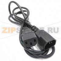 Hyperline PWC-IEC13-IEC14-1.0-BK Кабель питания монитор-компьютер IEC 320 C13 - IEC 320 C14 (3x0.75), 10A, прямая вилка, 1 м