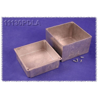 Корпус алюминиевый 125x125x107.3 мм, серый, 1 шт Hammond 11130PDLA