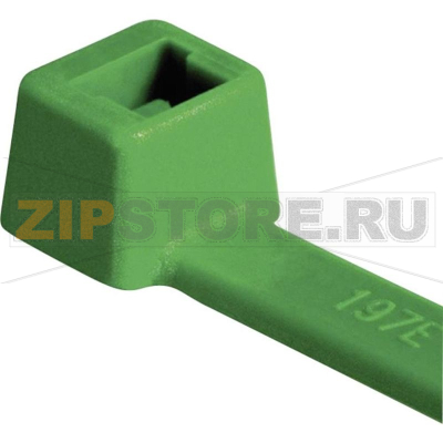 Стяжки кабельные с внутренними зубьями, зеленые, 100 шт HellermannTyton T30R-PA66-GN 