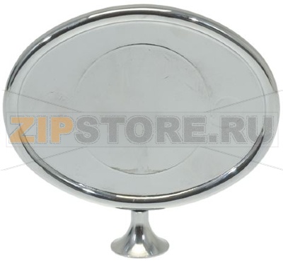 OVAL HORIZONTAL CHROMEPL. BADGE HOLDER 
